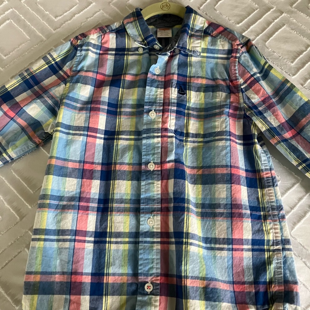 Boys Multicolor Plaid Shirt